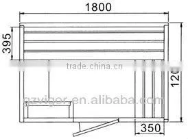 China biggest manufacturer, Dry Wood outdoor sauna rooms
