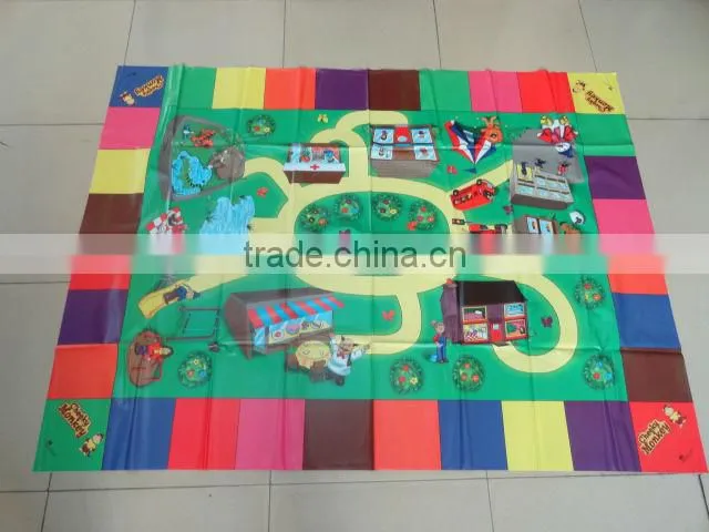 PEVA printed cartoon design table pad/floor mats/grass mats/plants mats