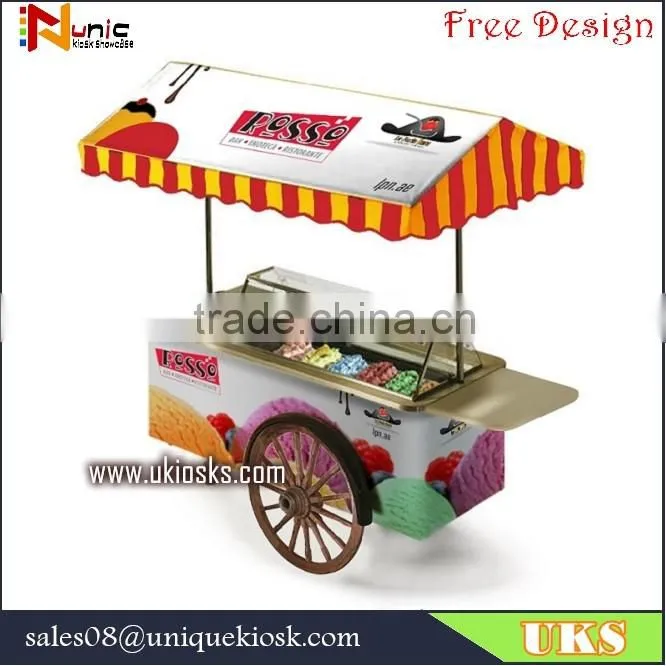 Cheap mobile fast food carts for display /fast food counter for design.