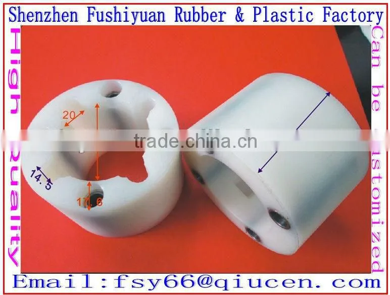 White Couplings complete PA6 Nylon bearing connectors plastic connector with 4 holes electrical plastic connector
