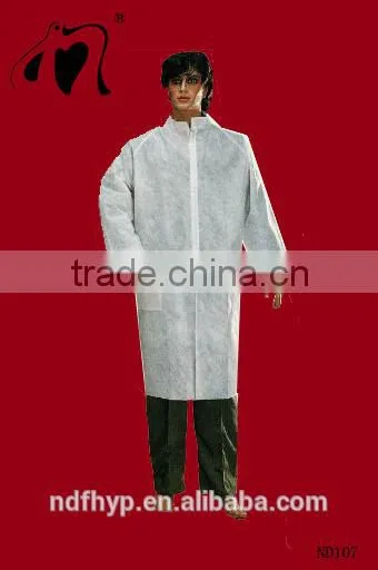 40gsm non woven white doctor disposable gown