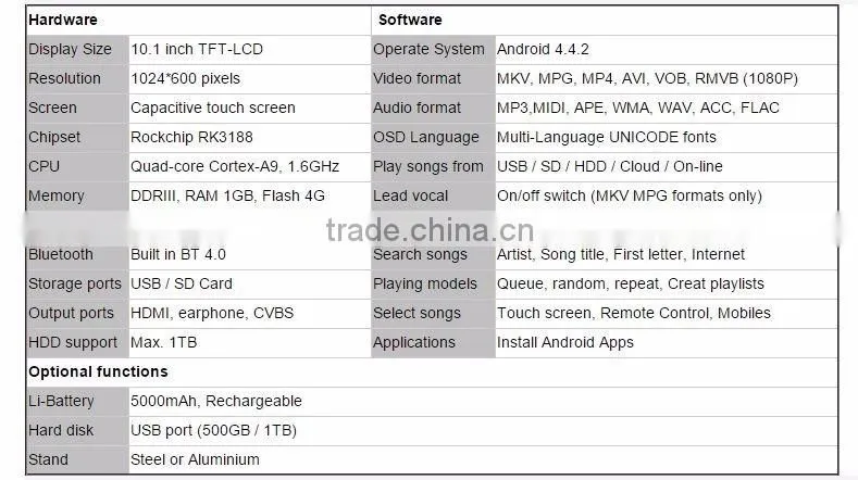 Professional blutooth jukebox,touch screen wifi Karaoke player