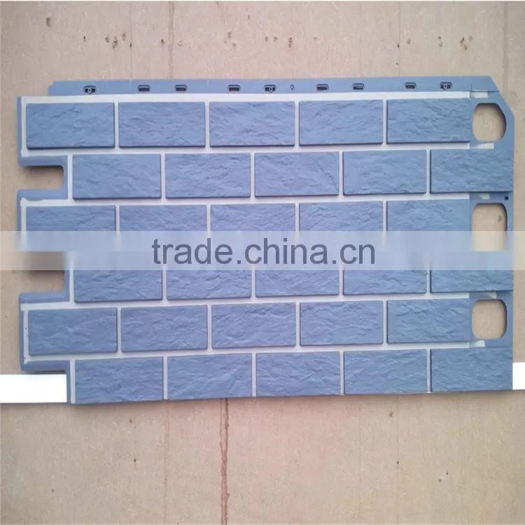 Faux stone Brick Exterior Wall panel plastic wall siding