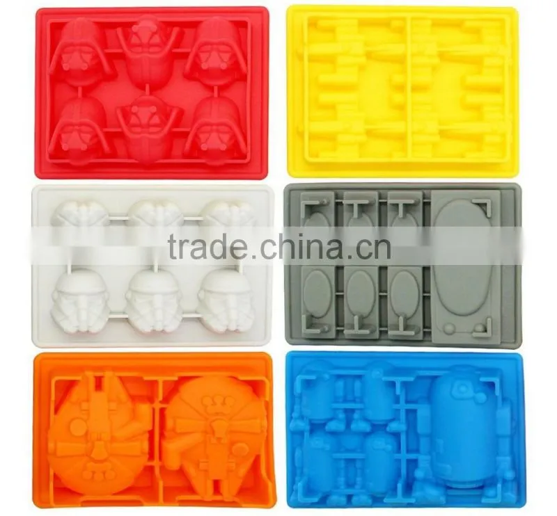 Star-Wars Storm Trooper Helmet lego candy mold minifigure silicone ice cube tray