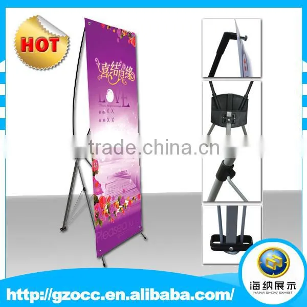 screw cap Korea X banner display with factory price