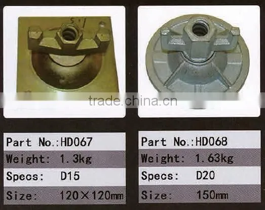 construction scaffold round plate nut