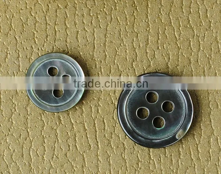 Natural Black M.O.P Shell Buttons