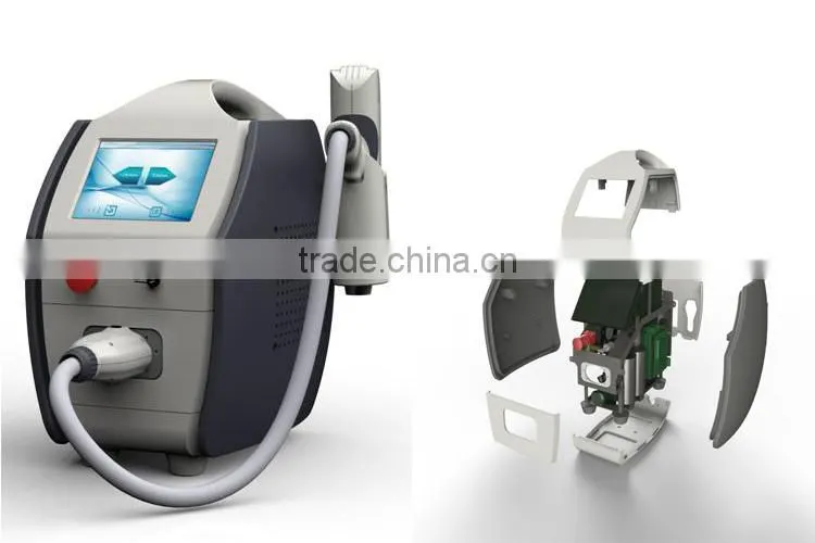 Stationary Style and 1064 nm 532nm Q-Switch laser pigment