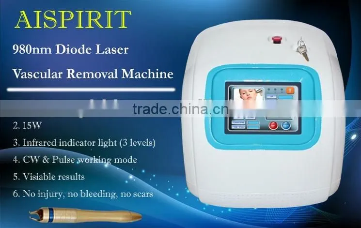 With 5Hz frequency vascular removal machine 980nm vein removal