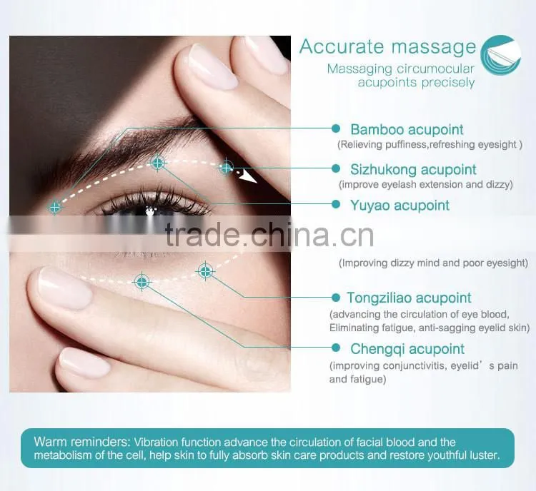 2016 Ms.W new design eye care massager mini facial massager