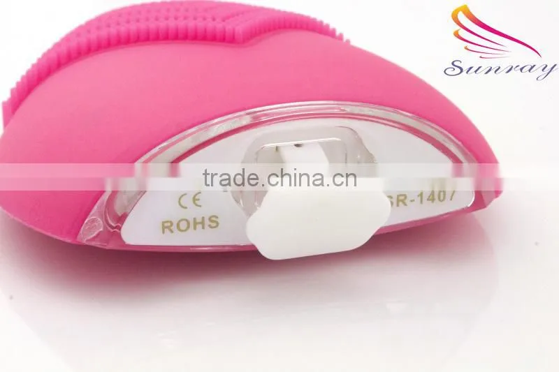 Wholesaler silicone ultrasonic face cleaner facial cleansing brush