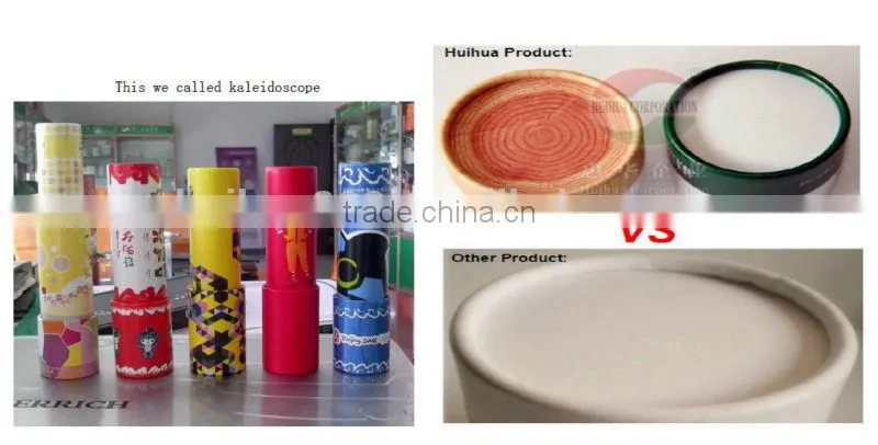 Luxury eco cosmetic paper can with pine plag