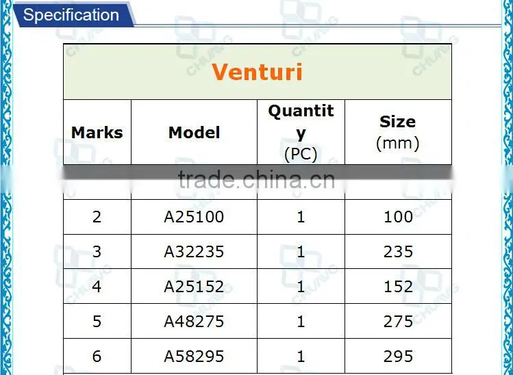 Good quality 0.5T-50T ozone venturi injector / venturi tube
