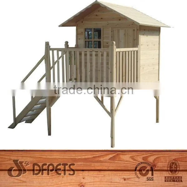 Child Garden Product Outdoor Large Wood Kids House DFP004