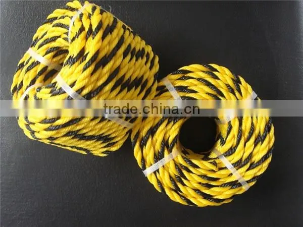High quality PP monofilament 3 strand twisted rope/Tiger rope