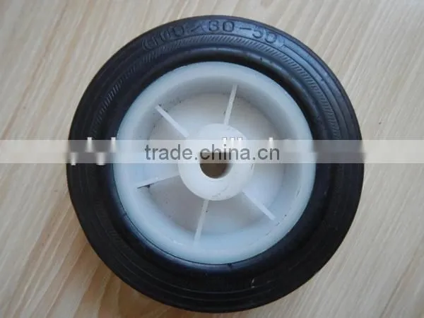 4 inch solid rubber wheel for tool carts