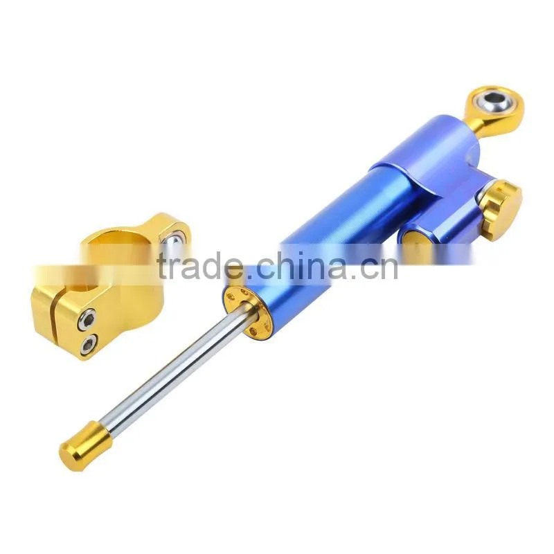 for Universial Motorcycle Adjustable Steering Damper Stabilizer Top Quality Blue