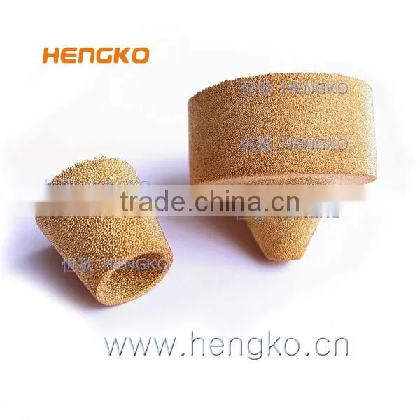Powder sintered bronze filters cone