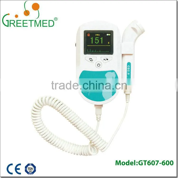 FDA approved protable medical ultrasound pocket fetal doppler