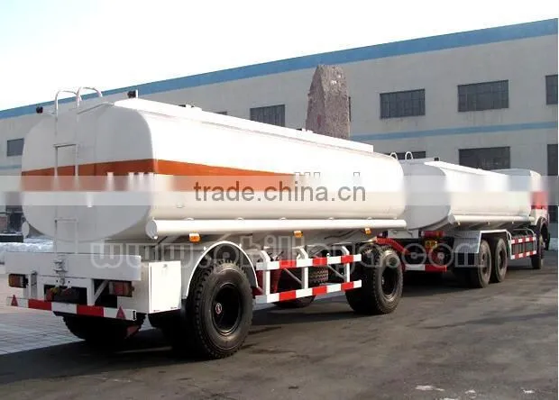 Full Type Flatbed Skeleton 20FT Shipping Container Dolly Transport Trailer With Turntable Drawbar
