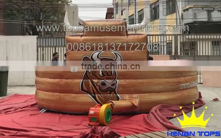 2017 New Look inflatble mechanical rodeo bull mat/machine rodeo bull mat/mechnical bull ride for sale