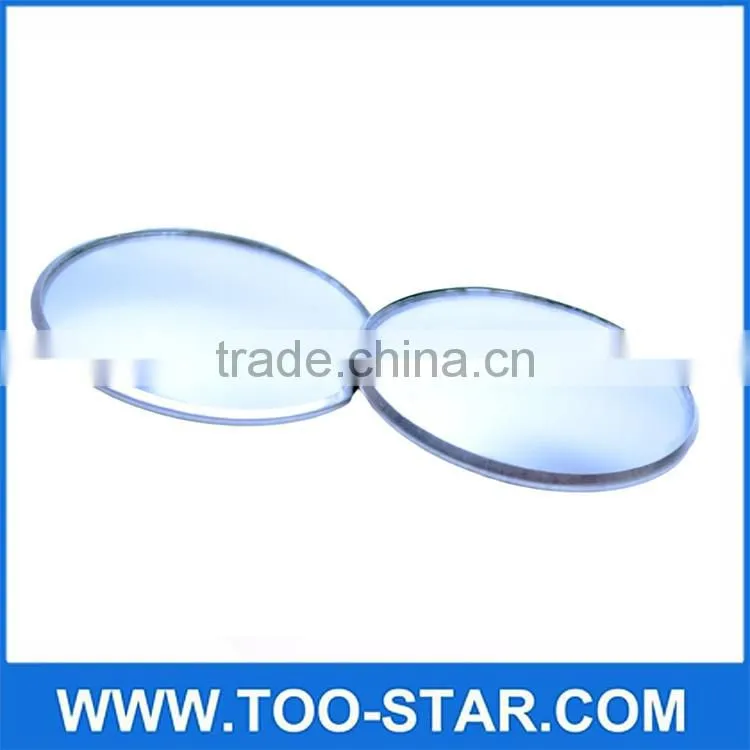 Zone Tech 2" Round Stick On Rear-view Blind Spot Convex Wide Angle Mirrors Car