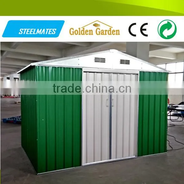 Home&garden used portable steel structure weatherproof storage shed