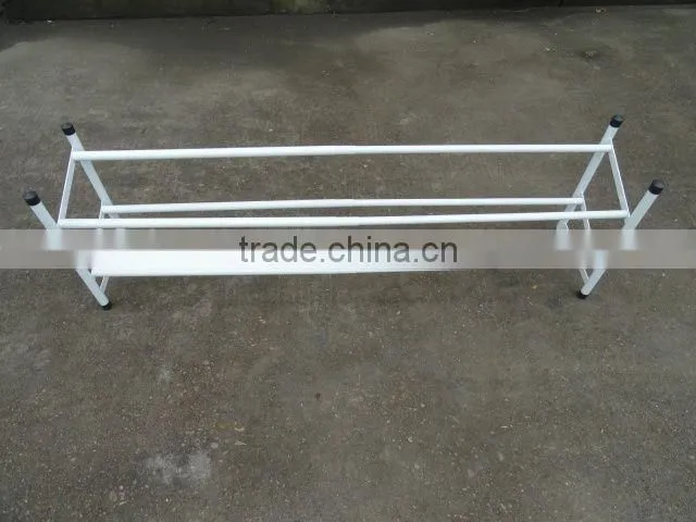 Metal chrome plating shoes rack and shoes storage