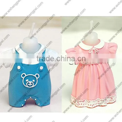 Wedding / Birthday Baby Bib Dress Candle Favor