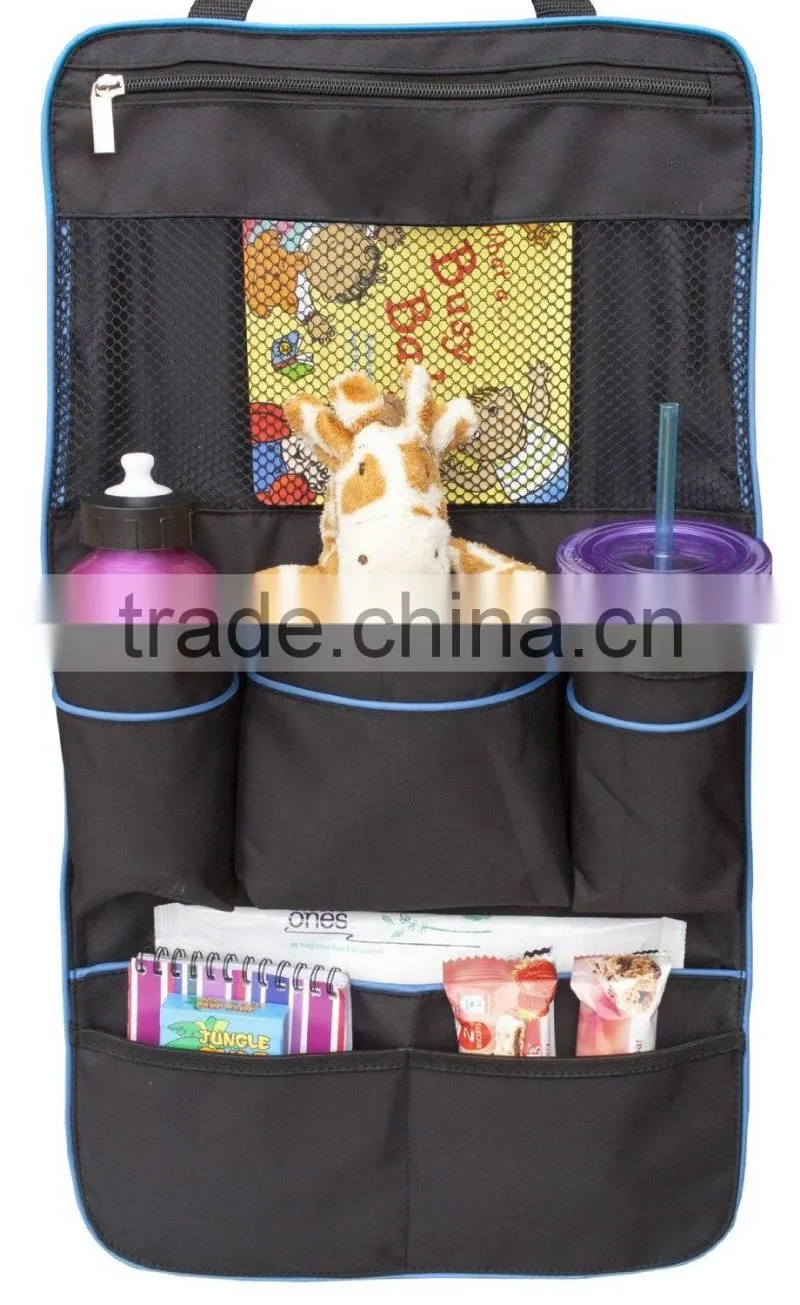 Backseat Car Organzier Auto Seat Back Cover Protector and Storage Bag