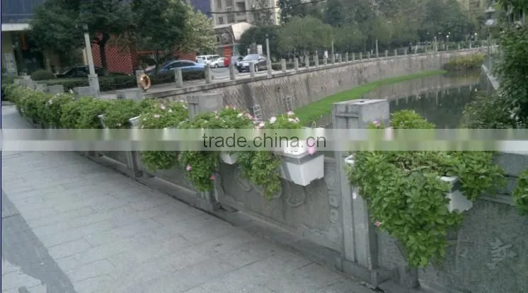 deck railing planters, fence hanging box planter