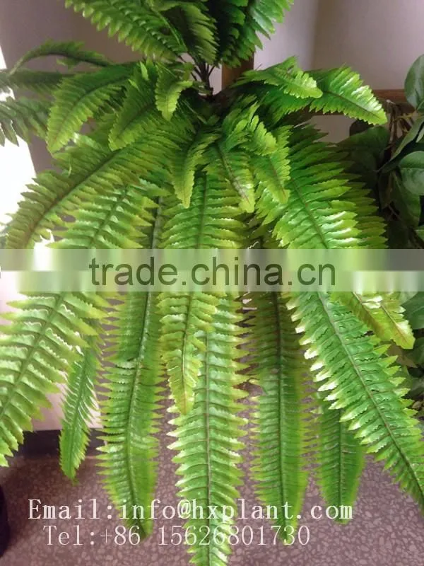 Artificial fern fake green plant decor for dinosaur world theme park
