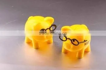 Hot design plastic lovely piggy money saving bank