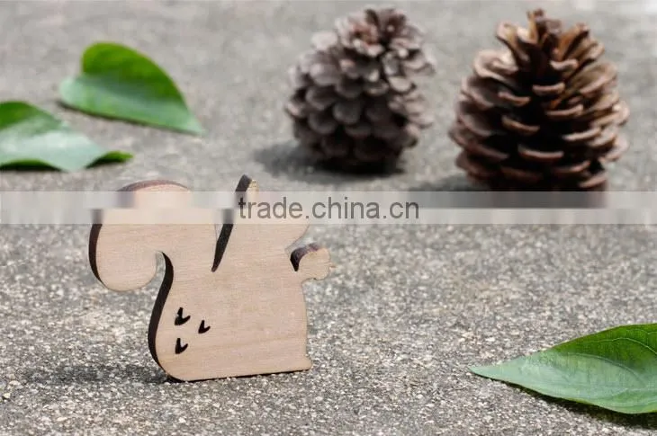 custom squirrel fridge magnet by wood