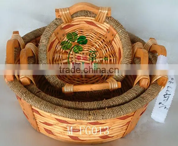 willow handmade disposable white wicker tray
