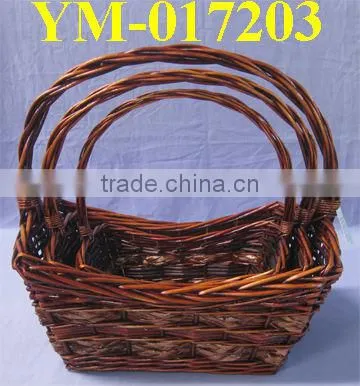 Natural Willow Basket with Beautiful Handle
