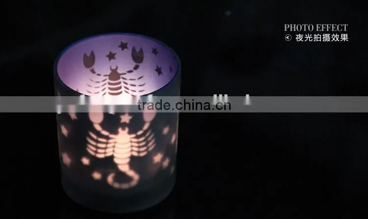 egg shaped glass candel holder/xmas glass candle holder