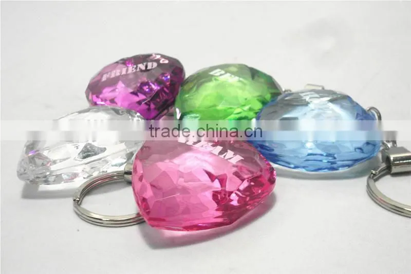 Valentine gifts Acrylic heart key rings key chain