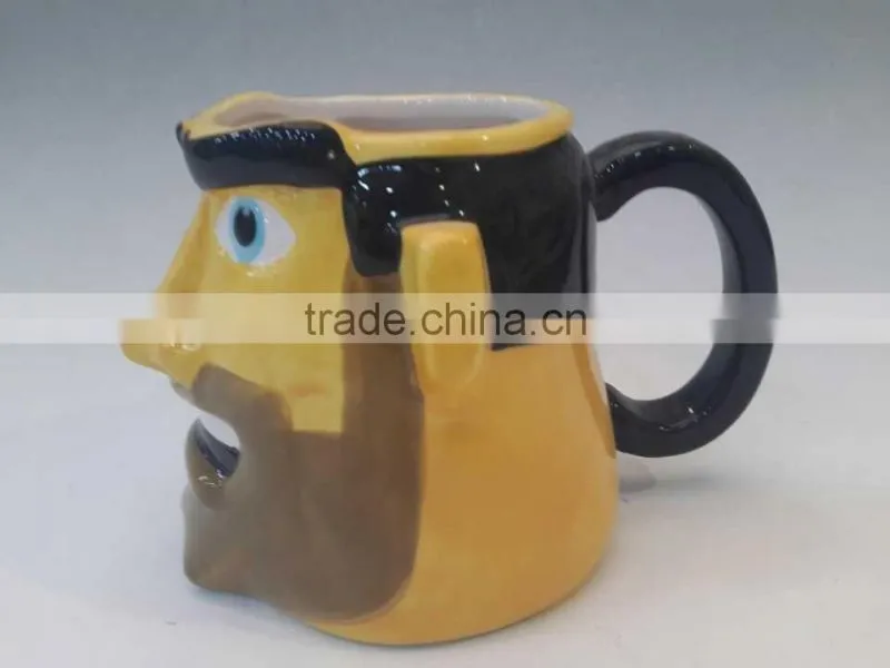 cartoon 3d mug for kids, ceramic 3d mug funny mug, m&s mug