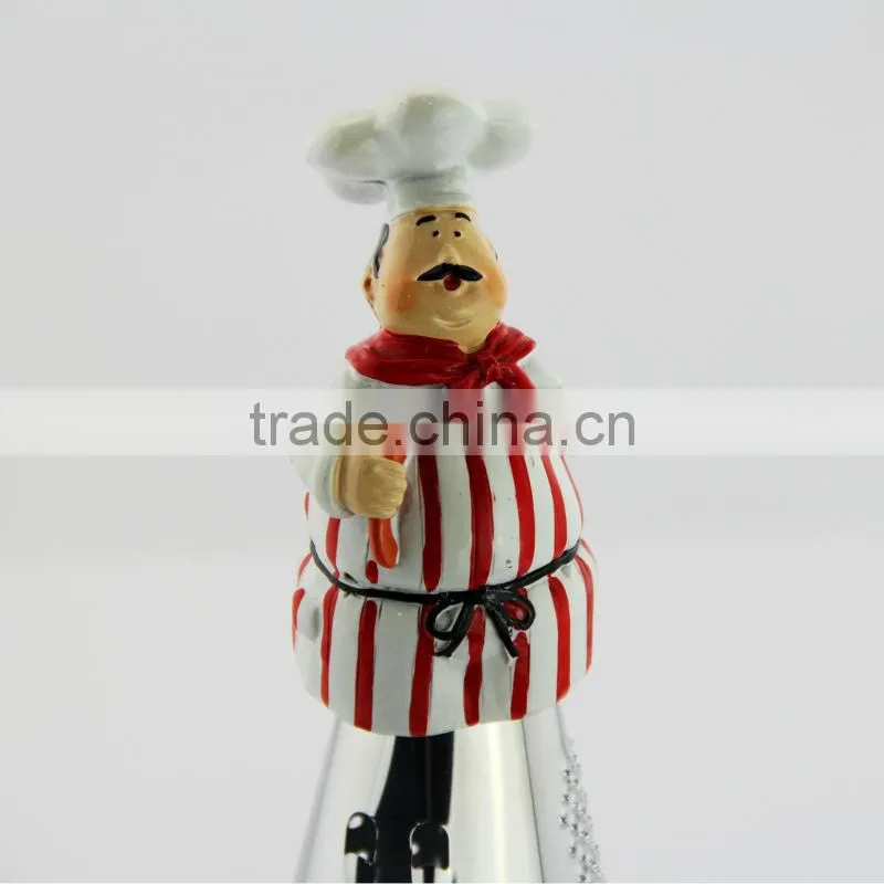 Promotion home deco multifuction chef statue 9inch zester grater