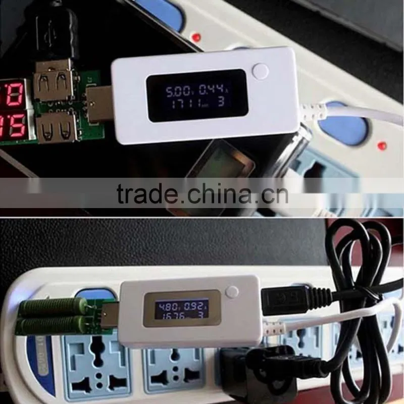2016 New LCD USB Charger Mobile Power Detector Battery Tester laptop battery charger tester