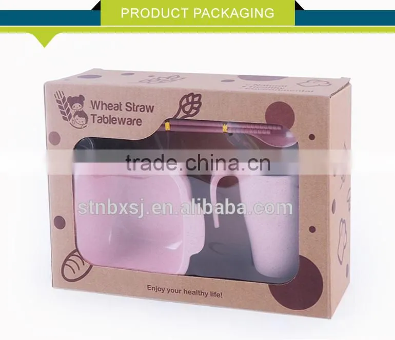 New Material Wheat Straw Packing Cup and Bowl Tableware Production