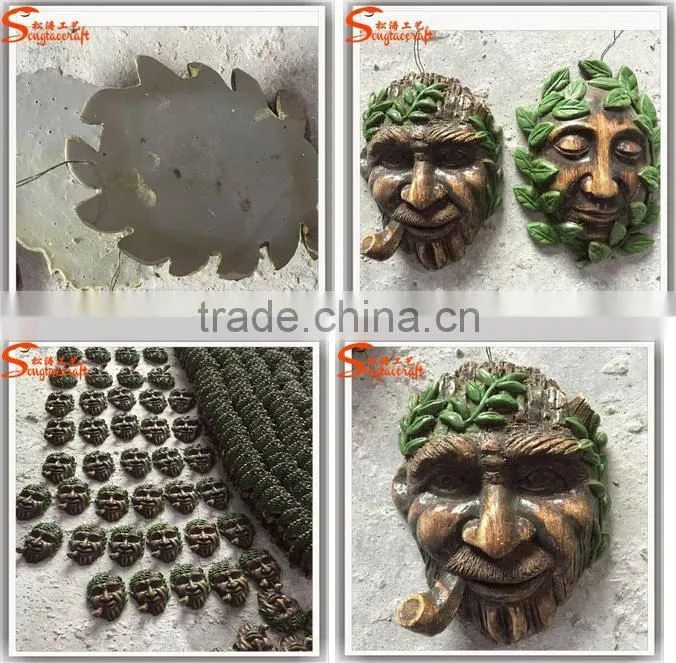 Latest design Antique artificial face masks plstic handmade craft for customization