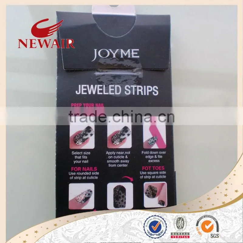 Jewel nail strips & 20pcs nail foil &nail wraps