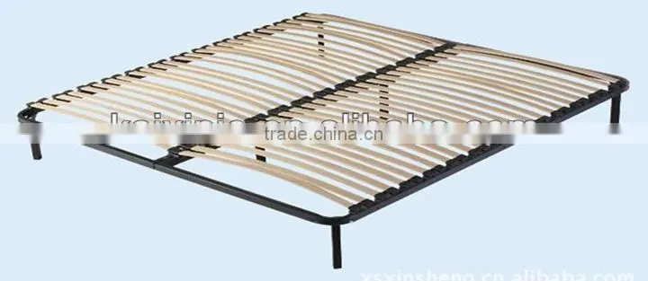 heze kaixin king size wooden slats with steel base bed frames
