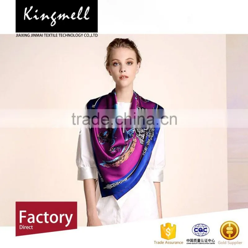 Manufacturing Silk Scarf Digital Printed Long Scarf Wholesales China