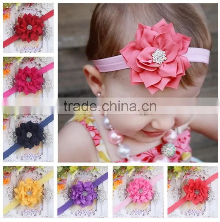 2014 Newest Styles Cute kids bowknot Elastic hair accessories Baby Girl Headband beautiful Baby Girl Headband fast delivery