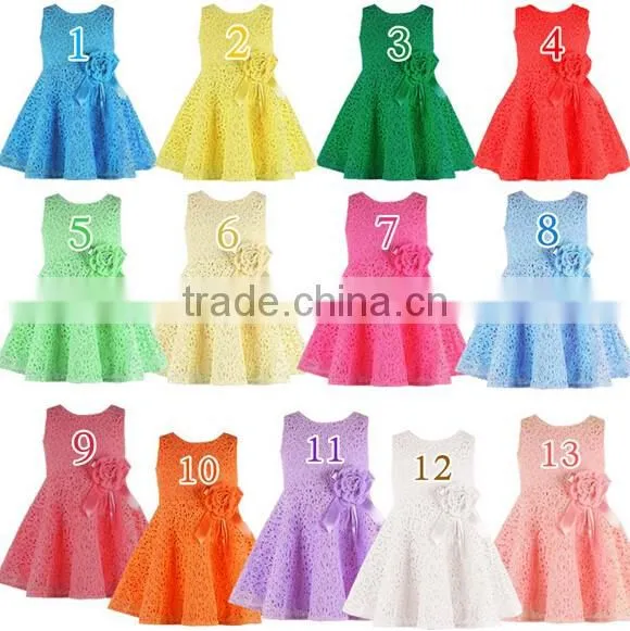 Ages 2-16years long sleeve lace dress tutu dress princess dress with bow 2016