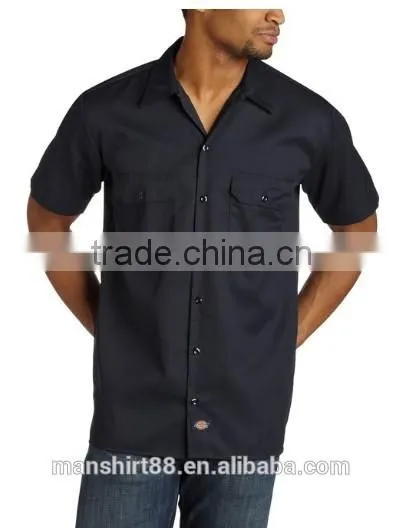 Mens Short Sleeve Formal Work Shirt