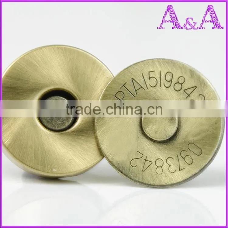 Daily Use Very Strong 15mm Custom Magnetic Snap Button